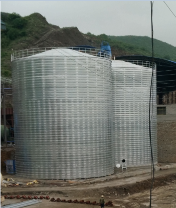 青海粮食钢板仓的安装全过程不用热焊接